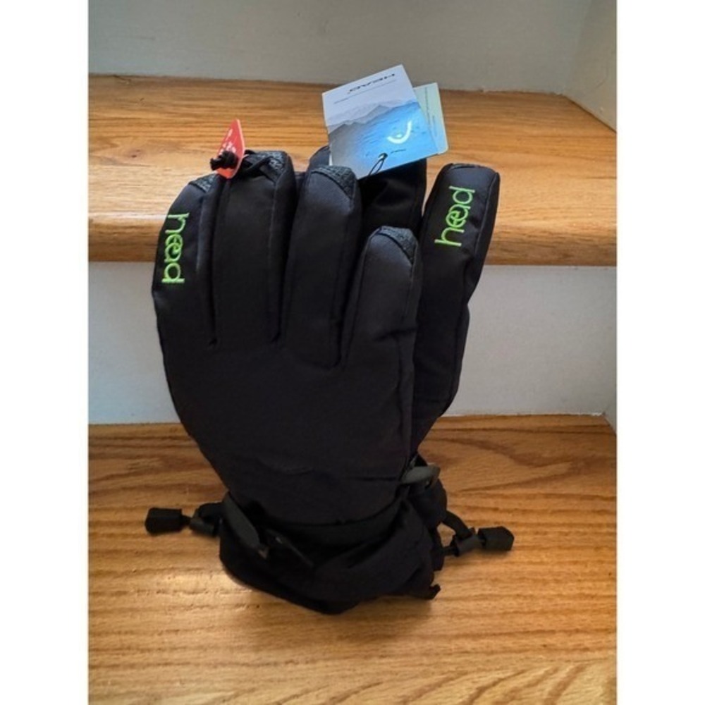 HEAD Youth Junior Ski & Snowboard Winter Gloves (Black Medium 6-10) Unisex NWT
